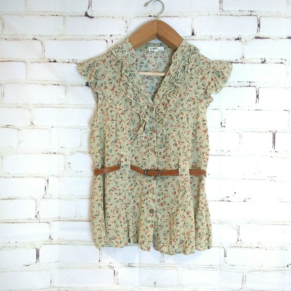 edge ◾ Short Sleeve Button Down Blouse